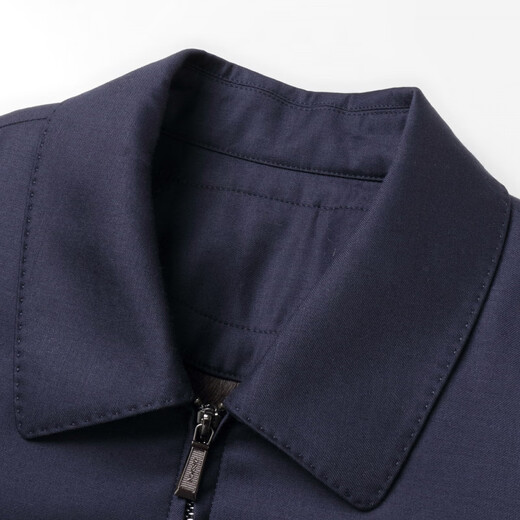 STRONG-WILLED first-line brand executive jacket wool coat men's mink lining nikon business casual lapel jacket plus large black mink lining L 170