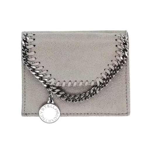 Stella McCartney women's wallet card storage ID storage portable non-slip lining gray polyester material GRAY UNI