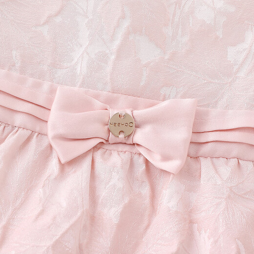 YEEHOO shopping mall same style baby jumpsuit for girls, long-sleeved jumpsuit, cute baby clothes, spring and summer romper, light pink color 66cm