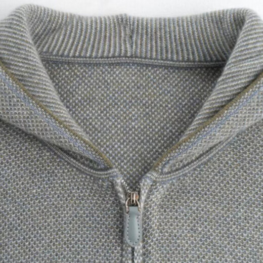 Wirpta high-end brand wool cardigan men's spring and autumn new fashion casual hooded warm light luxury old money zipper sweater yellow brown (spot Suda) L