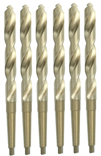 S Cobalt-containing drill bit Stainless steel special taper shank twist drill bit H High-speed steel M35 Morse drill bit 13-35.5mm Cobalt-containing cone drill 60MM