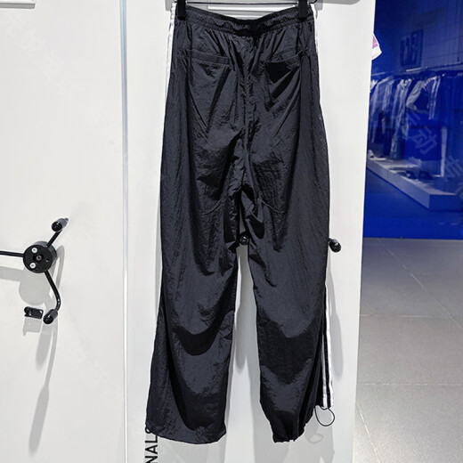 Adidas阿迪达斯三叶草复古直筒裤宽松运动阔腿男裤潮流时尚长裤 JW9896 XL