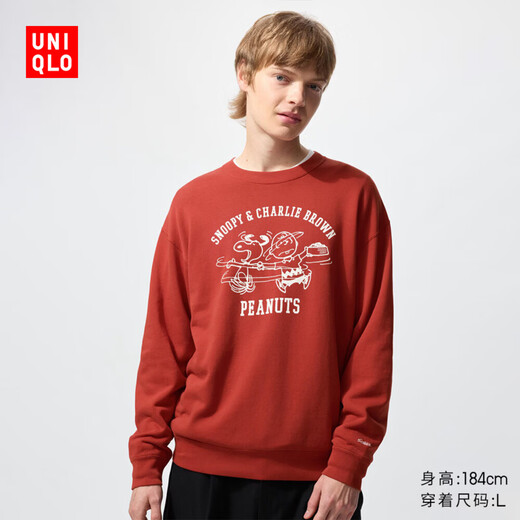 UNIQLO Men's and Women's UT PEANUTS Sweater/Long Sleeve Sweatshirt 485041 16 Red L