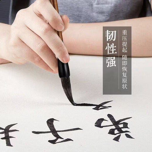 Writing brush wolf hair and sheep hair small regular script calligraphy supplies set Chinese painting student writing brush wolf hair brush calligraphy special wolf hair brush 3 large, medium and small