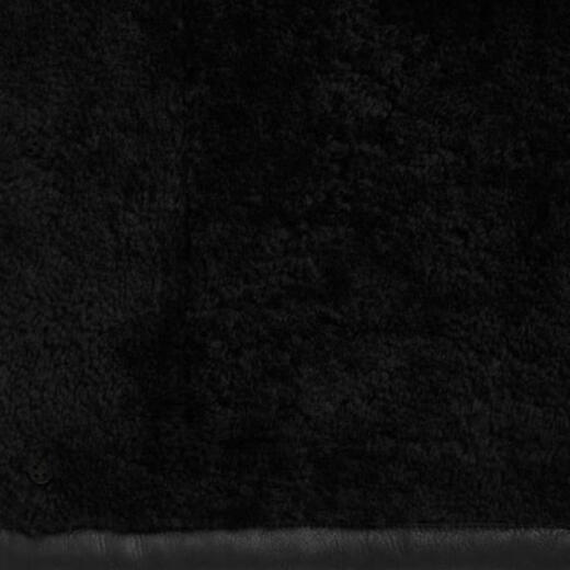 COACH solid color single-breasted lapel long-sleeved leather jacket for men black black M