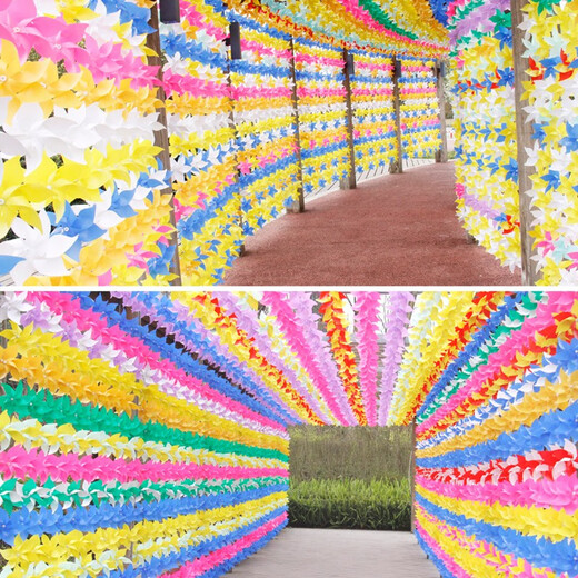 Xilanju Windmill String Decoración de rotación al aire libre Moldia de viento de jardín de infantes Piezas colgantes de jardín de trabajo personalizado Push Pequeño Regalo Pequeño Juguetes para niños Hecho a mano [Mold de viento] 18 cm coloridos 10 piezas.