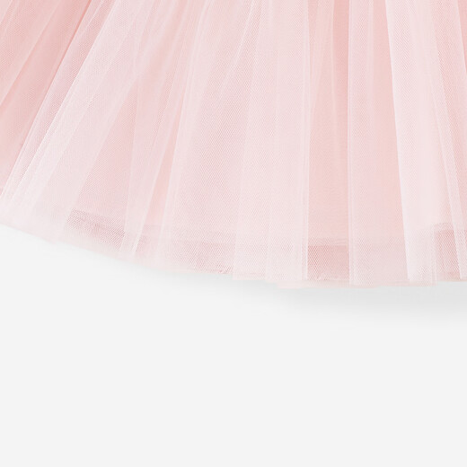 YEEHOO shopping mall same style dress girls princess dress spring and summer vest skirt western style one-year-old dress new style champagne pink 80 cm