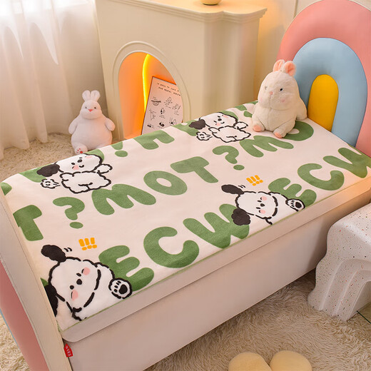 Class A Kindergarten Mattress Milk Velvet Baby Sleeping Mat Baby Mattress Children's Mattress Removable Washable Pad ABC Wangwang Double-sided Milk Velvet Removable and Washable 56*100cm-Cushion Cover + Cotton Core