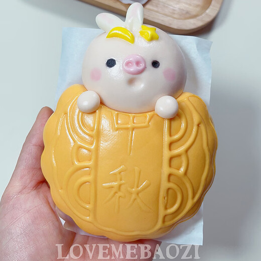 Teacher Qiao Bo Lai Loveme Mid-Autumn Mooncake Rabbit Cartoon Steamed Bun Mold Pattern Shape Steamed Bun Pasta DIY Production Dotting Pen 5-piece Set
