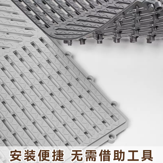 Yusenyi non-slip floor mat commercial bathroom bath room shower room toilet floor mat toilet mat water-proof hollow blue 30x30 cm (pack of 6) (extra thick style)