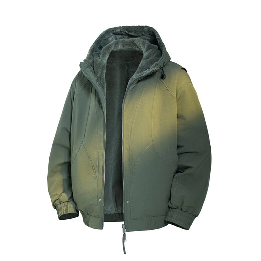 Baleno S&K series mountain carving imitation mink velvet thickened double-sided cotton jacket for men to overcome the winter warm cotton jacket Cocoa M recommended 100-120Jin Jin equals 0.5 kg