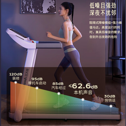 Lijiujia treadmill for home use, can climb and lose weight, special silent folding installation-free climbing machine, 10 large inclines/20 gears electric slope adjustment/ultra-wide treadmill