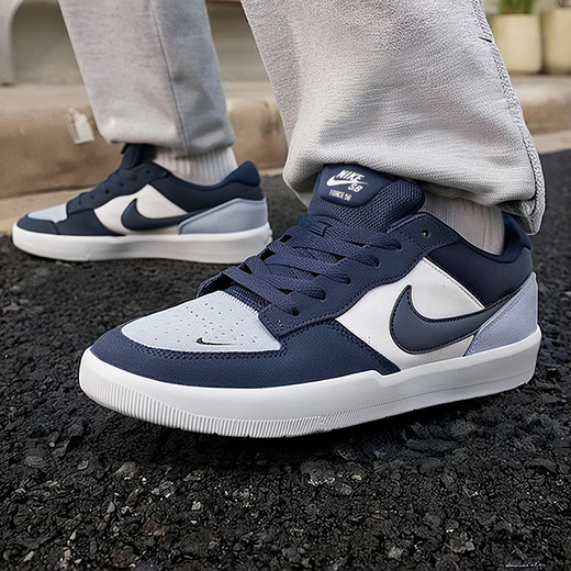 Zapatillas Nike (NIKE) para hombre, novedad de primavera SB FORCE 58, calzado deportivo con amortiguación de corte bajo, calzado informal ligero y transpirable DV5477-404 39