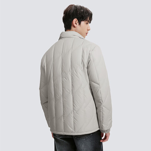 Septwolves three-proof anti-static short down jacket for men 2025 winter new product stand collar quilted colorful lightweight jacket 701 (khaki) M 165/84A