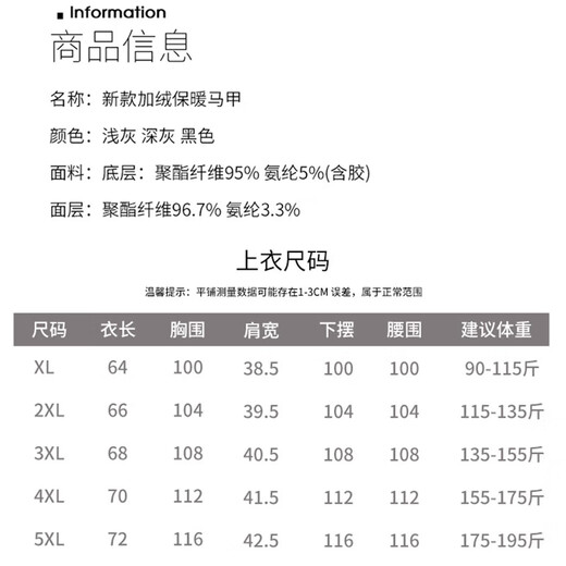 Dad's Autumn and Winter Warm Vest Middle-aged Men's Velvet Thickened Vest Middle-aged and Elderly Grandpa Cardigan Waistcoat Dark Gray 3XL Size 135-155Jin Jin is equal to 0.5 kg