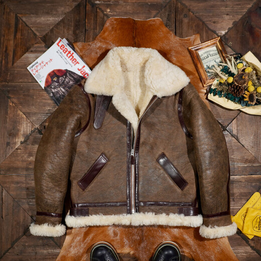 CHEVALPES International first-line brand classic American retro heavyweight Peng Yuyan's same B3 flight suit jacket sheepskin and fur integrated fur integrated L