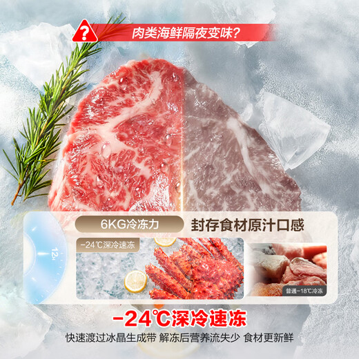 Rongsheng 520-liter large-capacity cross double-fold four-door refrigerator household ultra-thin first-level energy-saving air-cooled frost-free frequency conversion BCD-520WD12FP gray home appliances national subsidy