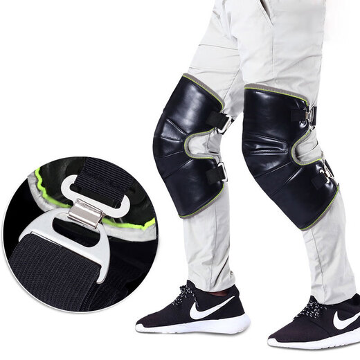 Bovonik Winter Outdoor Cycling Electric Vehicle Knee Pads Warm, Windproof and Coldproof Plus Velvet Thickened Motorcycle Leg Guards for Men and Women Upgraded with Reflective Strips