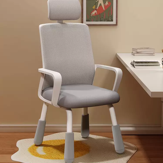 Yusenyi Liftable Learning Chair Youth Writing Desk Stool Comfortable Sedentary Computer Chair Student Dormitory Back Chair Black Frame Black Net-Headrest (840 Years Old) Comfortable Sponge Seat Cushion Widened Thickened Waist Support Thickened Steel Feet With Footrest