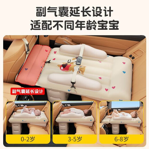 Gongma Langetu Car Baby Sleeping Bed Car Sleeping Artifact High-speed Rail Children Baby Long-distance Car Car Inflatable for Small Months Upgraded Luxury Model Electric Air Pump + Manual Air Pump