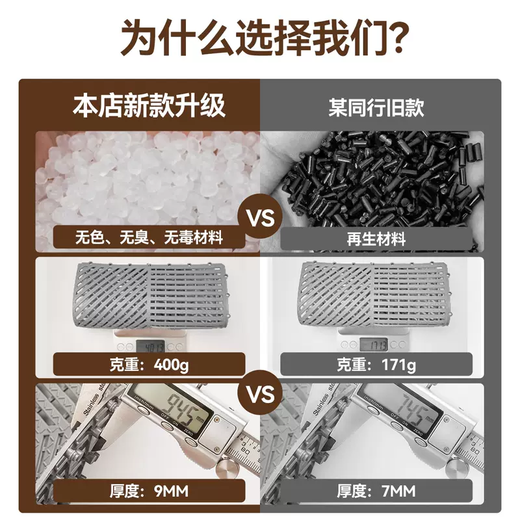 Yusenyi non-slip floor mat commercial bathroom bath room shower room toilet floor mat toilet mat water-proof hollow blue 30x30 cm (pack of 6) (extra thick style)