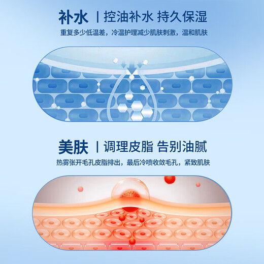 Avode facial steamer hot and cold dual spray face household moisturizing nano spray hydration device fully upgraded hot and cold facial steamer hot and cold dual spray pink Z16