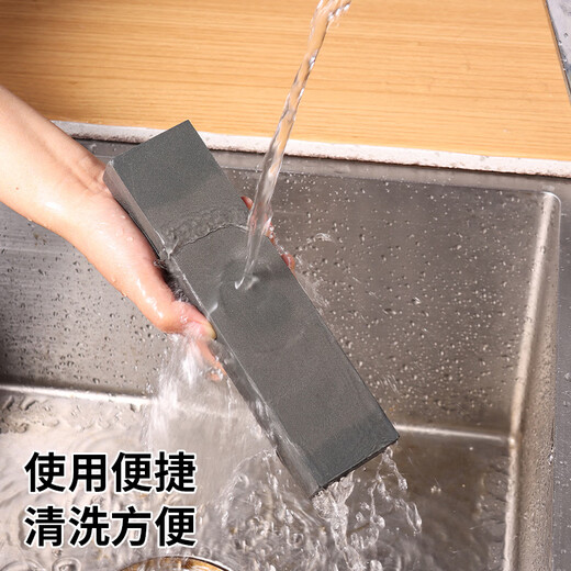 Extreme space whetstone household kitchen knife sharpener double-sided rapid edge silicon carbide sharpening rod artifact 180/320 mesh