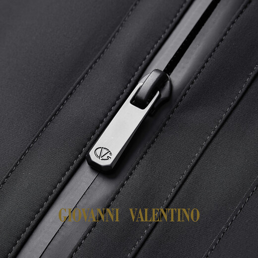 GIOVANNI VALENTINO (While stocks last) Winter business casual hooded warm and wear-resistant quilted cardigan jacket men's cotton coat dark brown S