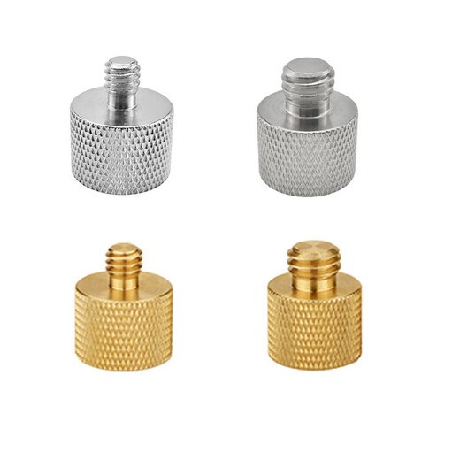 Xu ordered microphone accessories bracket screw 14 to 58 to 38 live broadcast cantilever bracket adapter microphone clip lever silver F2B