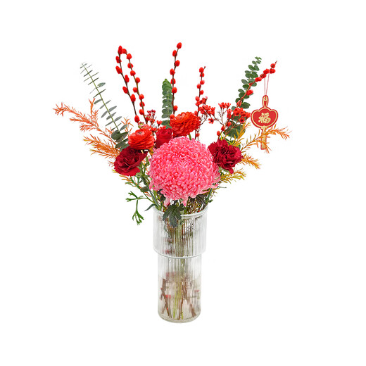 Give you a small red flower. Mix and match bouquets for New Year gifts.