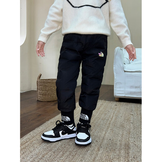 HAL.DUCK children's down pants boys 2026 new winter thickened Northeast minus 40 degree warm pants girls outer wear western style pink 95 print 110 cm height 103-weight 35Jin Jin is equal to 0.5 kg.