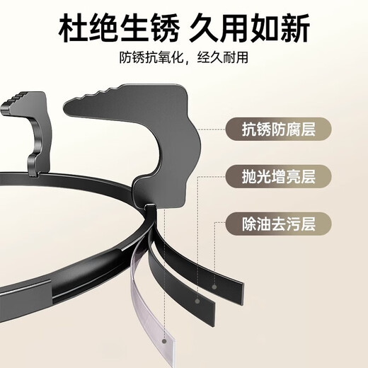 Gas stove rack support gas stove bracket gas stove table gas stove rack pot rack stove rack anti-slip shelf countertop kitchen gas bracket gas stove accessories five-claw cast steel 185mm anti-slip and non-rusting