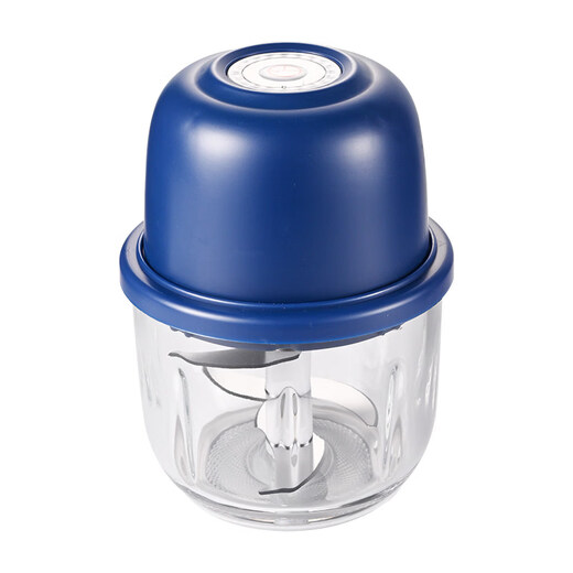 Solista Jiuyang German quality electric garlic masher garlic pounder meat grinder household fully automatic multi-function small simple blue glass cup six-blade knife 350ml