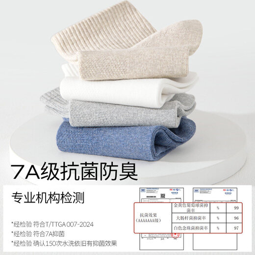 Mianzhuwu New Product Mianzhuwu Socks Men's Summer Thin Yarn Thread Socks Mesh Anti-odor 7A Breathable Sports Mesh Breathable (Light Gray + Dark Gray + Dark Gray + Black + Black) One Size Mesh Breathable Model__39-447A_Breathable and not stuffy_No bone seam head free shipping insurance