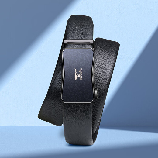 Septwolves leather belt men's first-layer cowhide automatic buckle gift box practical birthday and New Year gifts for boyfriend, husband and father