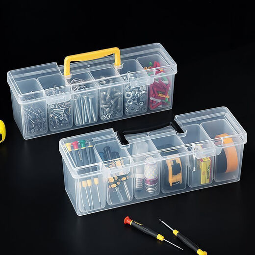 Yuanzu is cheap. Screw storage box, parts, drill bit, tool box, storage box, classification box, desktop storage box. 2 parts boxes + 12 inner boxes + 15 labels. Covered buckle design. Independent packaging. Please see details for size.