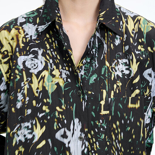 Jiangnan Buyi (JNBY) shopping mall same style 26 spring new arrival shirt loose long sleeves 5Q1213820 797/yellow black M