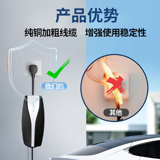 Litian RIYS suitable for Tesla car charging 32A plug Cyber charging pile 1450 adapter converter without grounding US standard 2P50A electrical box set