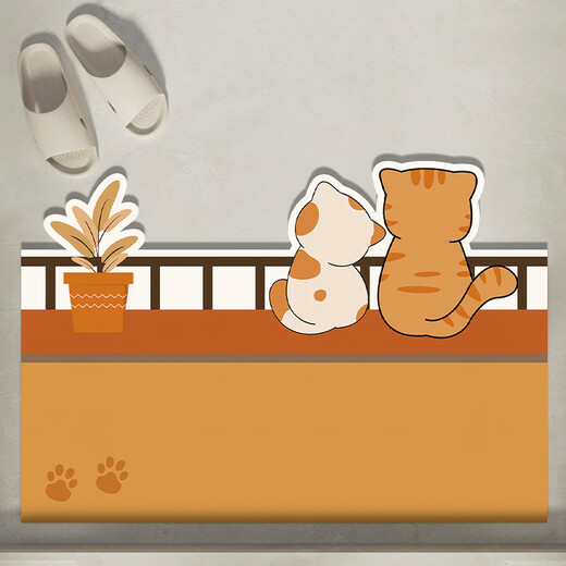 Fantasy Bathroom Diatom Mud Absorbent Mat Bathroom Entrance Floor Mat Bathroom Toilet Non-Slip Foot Mat Home Quick-Drying Carpet Cat Play Floor 60x40cm Economical + Value-for-money Experience