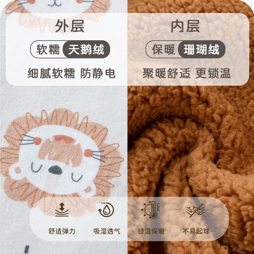 Yingbeiyi newborn baby jumpsuit baby clothes autumn and winter velvet thickened warm clothes going out clothes hayi super cute new style Sleeping Moon Cafe 100cm