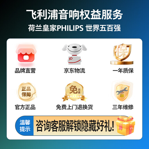 Philips (PHILIPS) square dance audio outdoor stage high-power mobile portable trolley speaker wireless Bluetooth high-volume karaoke amplification with dual microphone SD308