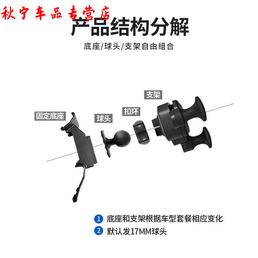 Gongma 15-25 Mercedes-Benz GLE car mobile phone holder special GLS accessories and supplies modified interior base 20-25 Mercedes-Benz GLE/GLS Apple special magnetic holder
