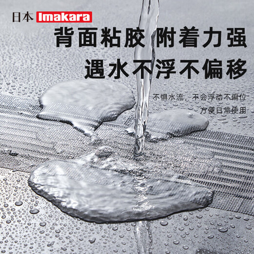 Imakara Bathroom Floor Drain Sticker Bathroom Sewer Floor Drain Filter Filter Hair Floor Drain Sticker Filter Cover Long Ultra-Thin Rolled Floor Drain Sticker (5m*10cm)