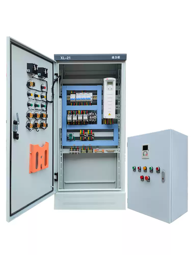 ABB constant pressure water supply frequency conversion control cabinet custom-made PLC control box fan water pump direct start can add forward and reverse genuine 5.5KW