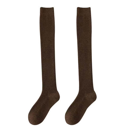 Perfect over-the-knee socks for women, plus velvet and thickened, warm stockings, winter lengthened non-slip thigh socks, slim wool knee socks, black_package 1 pair M average size 35-40_sock length about 58c