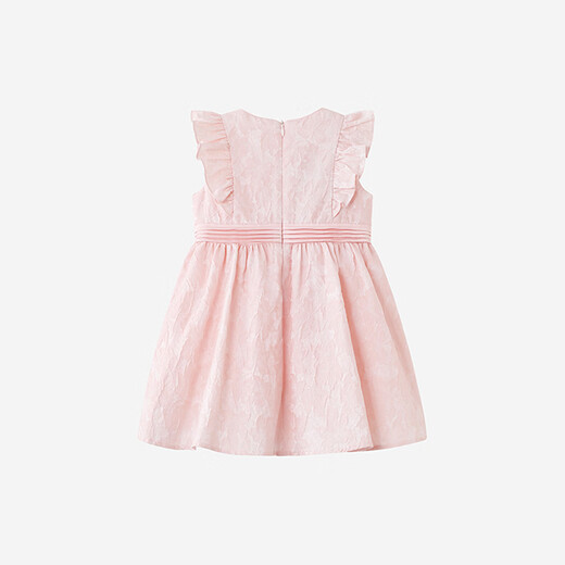YEEHOO shopping mall same style dress girls princess dress spring and summer vest skirt western style one-year-old dress new style champagne pink 80 cm