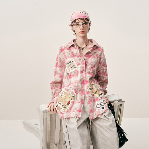 PHORM shopping mall same style 2026 spring new shirt C01202616 light pink XS