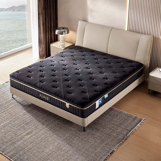 KUKA independent cylinder spring double-sided sleepable central spine support waist jute mattress support mattress PLUS 1.8*2 meters
