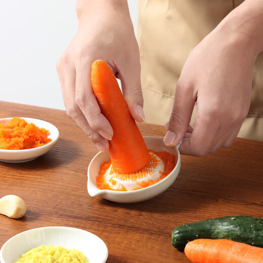 Quiet home ginger mud grinding artifact yam mud grinder grinding disc ceramic grinding ginger plate garlic mud grinder horseradish ginger paste ginger round grinder - free brush