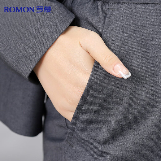 Luo Meng Suit Women's Professional Dress Single Suit Business Interview Work Commuting Suit Jacket Navy